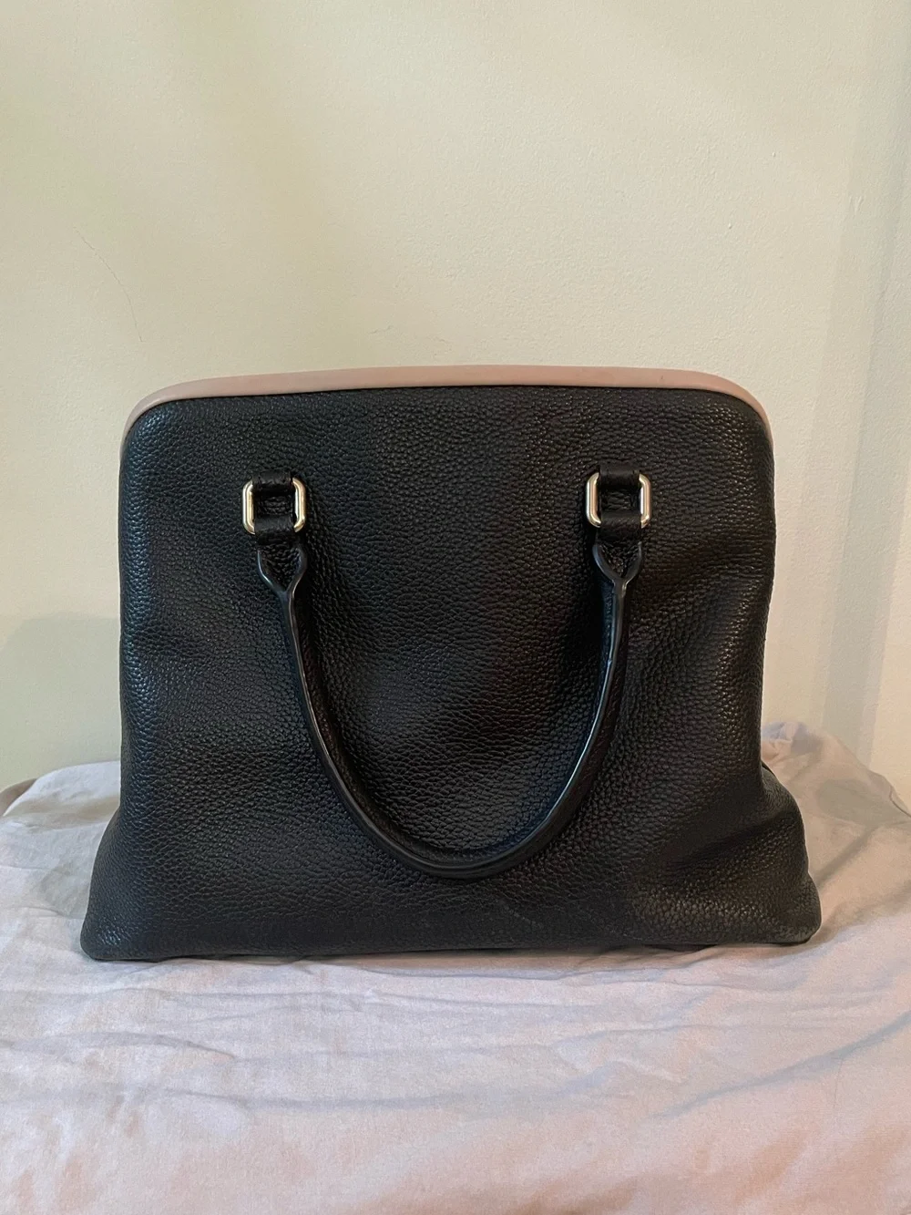 Kate Spade | Ward Place ‘Evangelie’  Black and Pink Satchel Handbag
